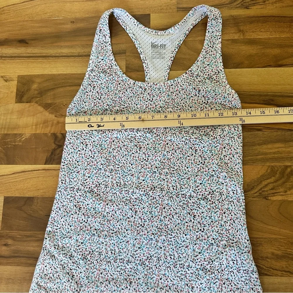 Nike Dri-Fit Print Racerback Tank Top Women Athletic Workout Shirt Size XS